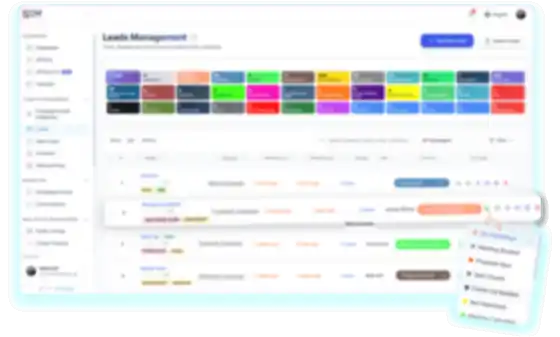 REM CRM dashboard preview