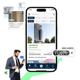 REM CRM platform showing real estate statistics and agent performance metrics